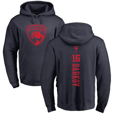 Navy Men's Aleksander Barkov Florida Panthers Branded One Color Backer Pullover Hoodie