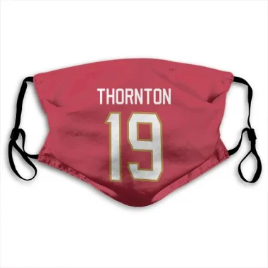 Red Florida Panthers Joe Thornton   Face Mask