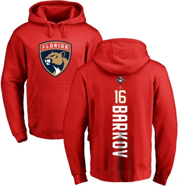 Red Men's Aleksander Barkov Florida Panthers Branded Backer Pullover Hoodie