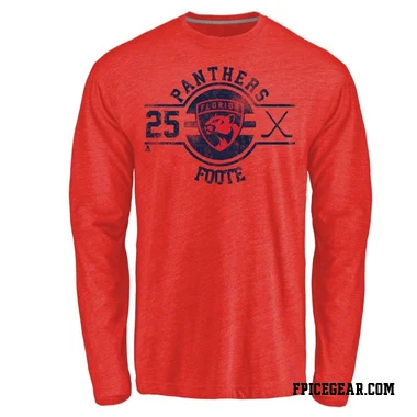 Red Youth Nolan Foote Florida Panthers Insignia Long Sleeve T-Shirt -