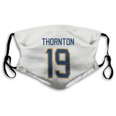 White Florida Panthers Joe Thornton   Face Mask