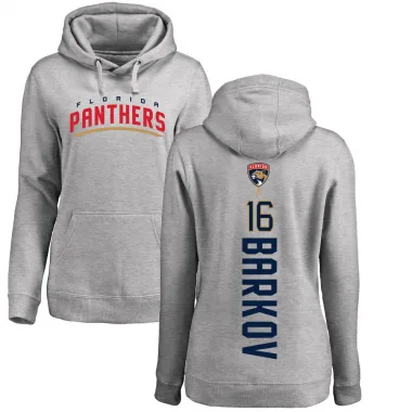 Women's Aleksander Barkov Florida Panthers Branded Ash Backer Pullover Hoodie